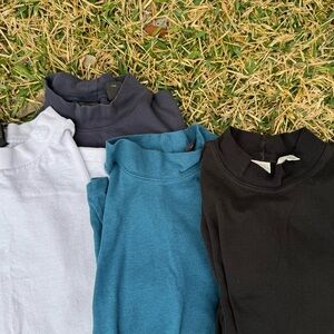 St. John's Bay Men's XL Quarter Turtleneck Long Sleeve Shirts | Set of 3 |